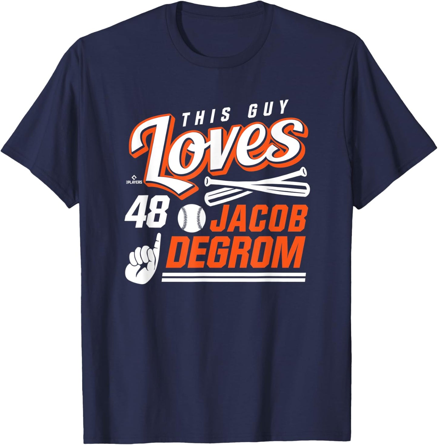 This Guy Loves Jacob deGrom T-Shirt - T-Shirt | Navy