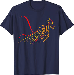 Playing Guitar Guitarist Music Life Funny T-Shirt - T-Shirt | Navy