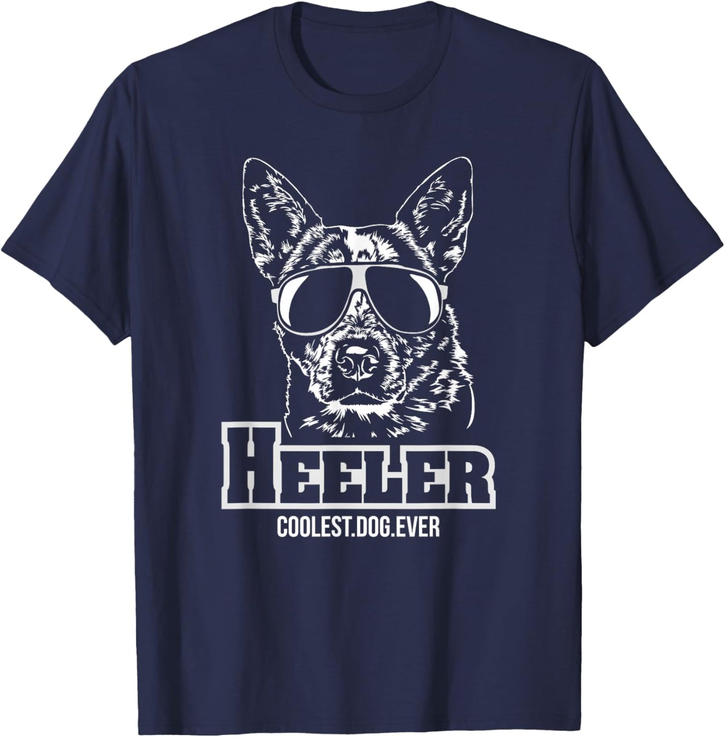 Blue Heeler cool hund gift Shirt funny dog T-Shirt - T-Shirt | Navy