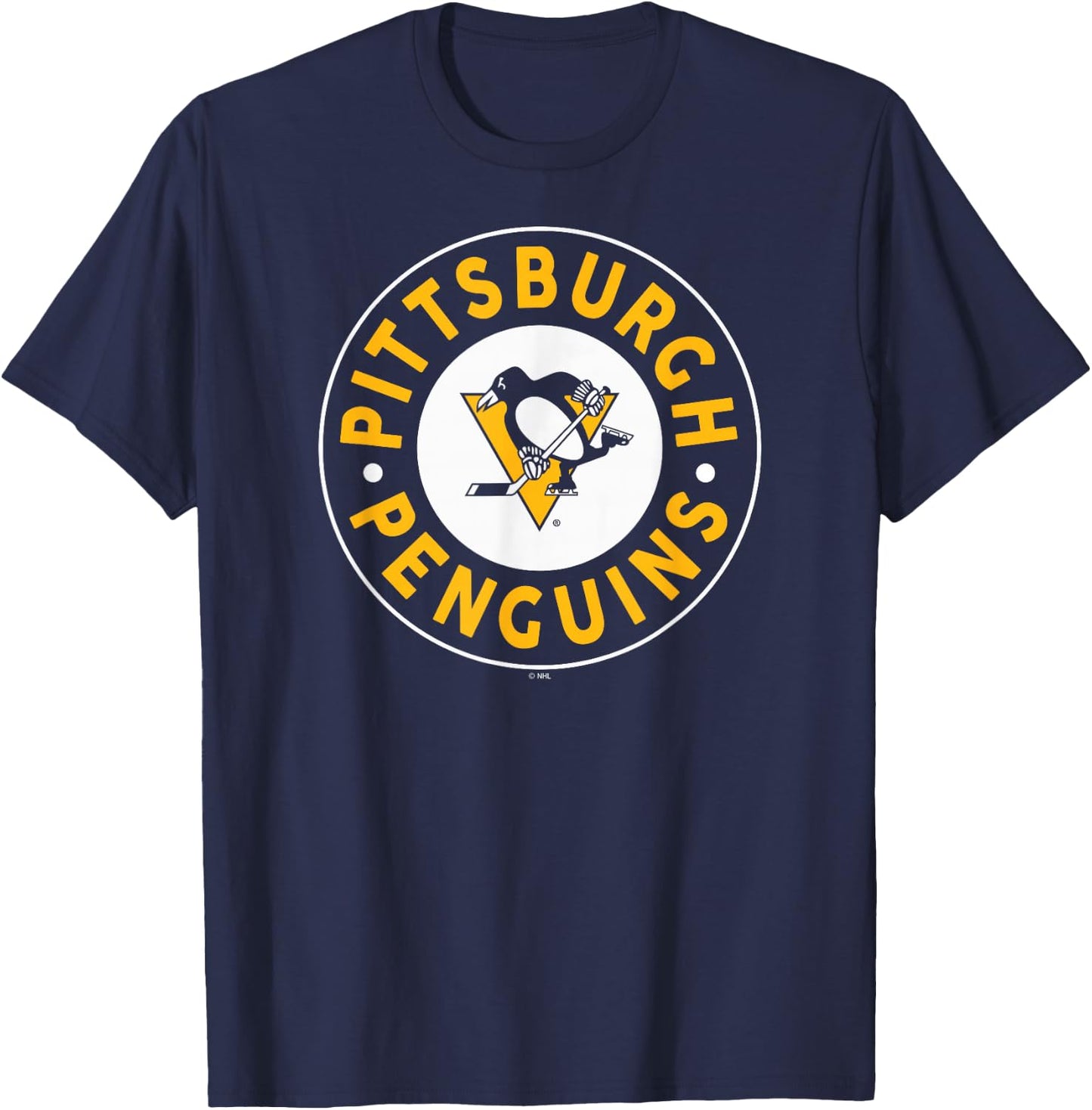 Pittsburgh Penguins Symbol Black Officially Licensed T-Shirt - T-Shirt | Navy