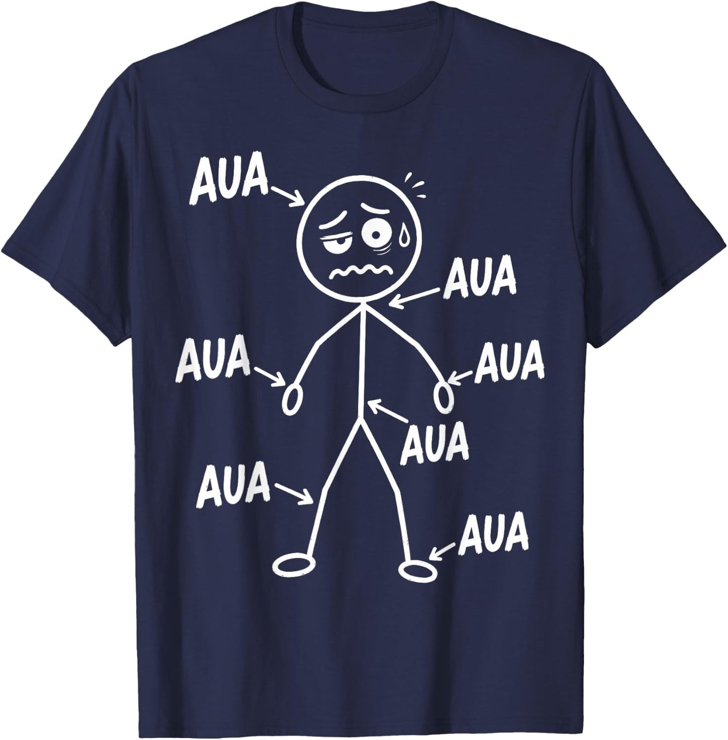 Aua Au Dem Alter entsprechen guter Zustand Lustig Geburtstag T-Shirt - T-Shirt | Navy