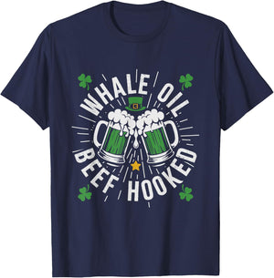 Whale Oil Beef Hooked T-Shirt - T-Shirt | Navy
