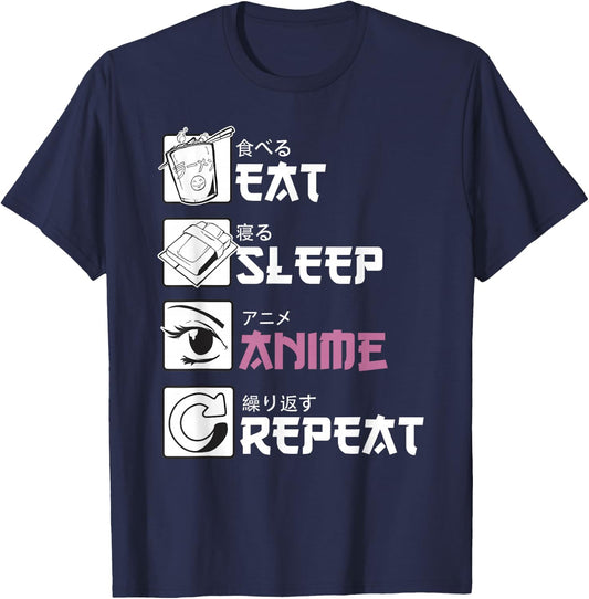 ANIME Sayings funny Manga T-Shirt - T-Shirt | Navy