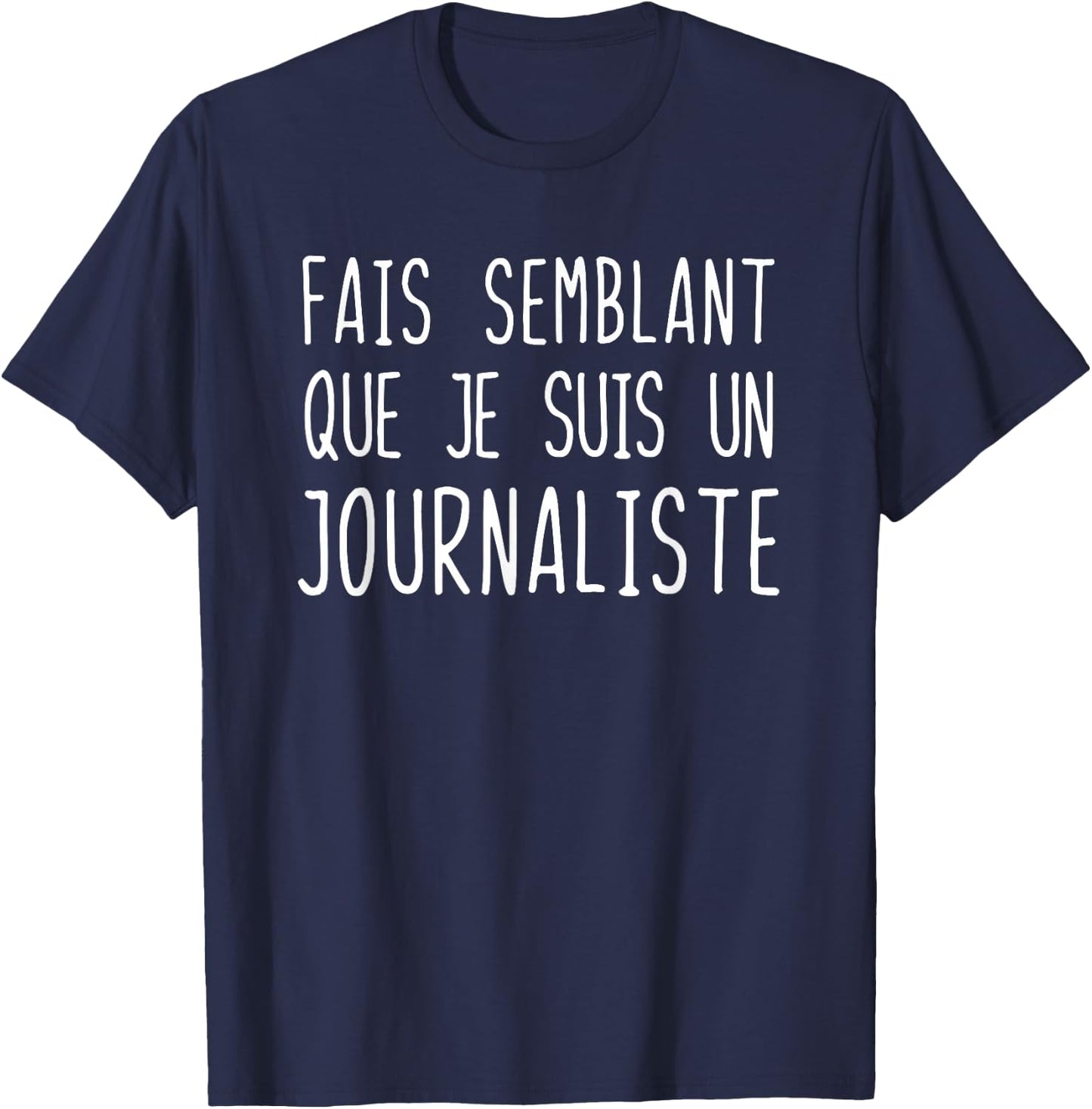Funny Journalist Costume for Halloween Costume , Black, S T-Shirt - T-Shirt | Navy
