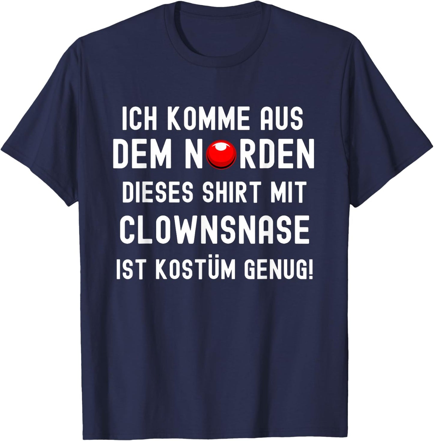 Carnival Muffle Saying North Hamburg Anti Carnival Costume , black T-Shirt - T-Shirt | Navy