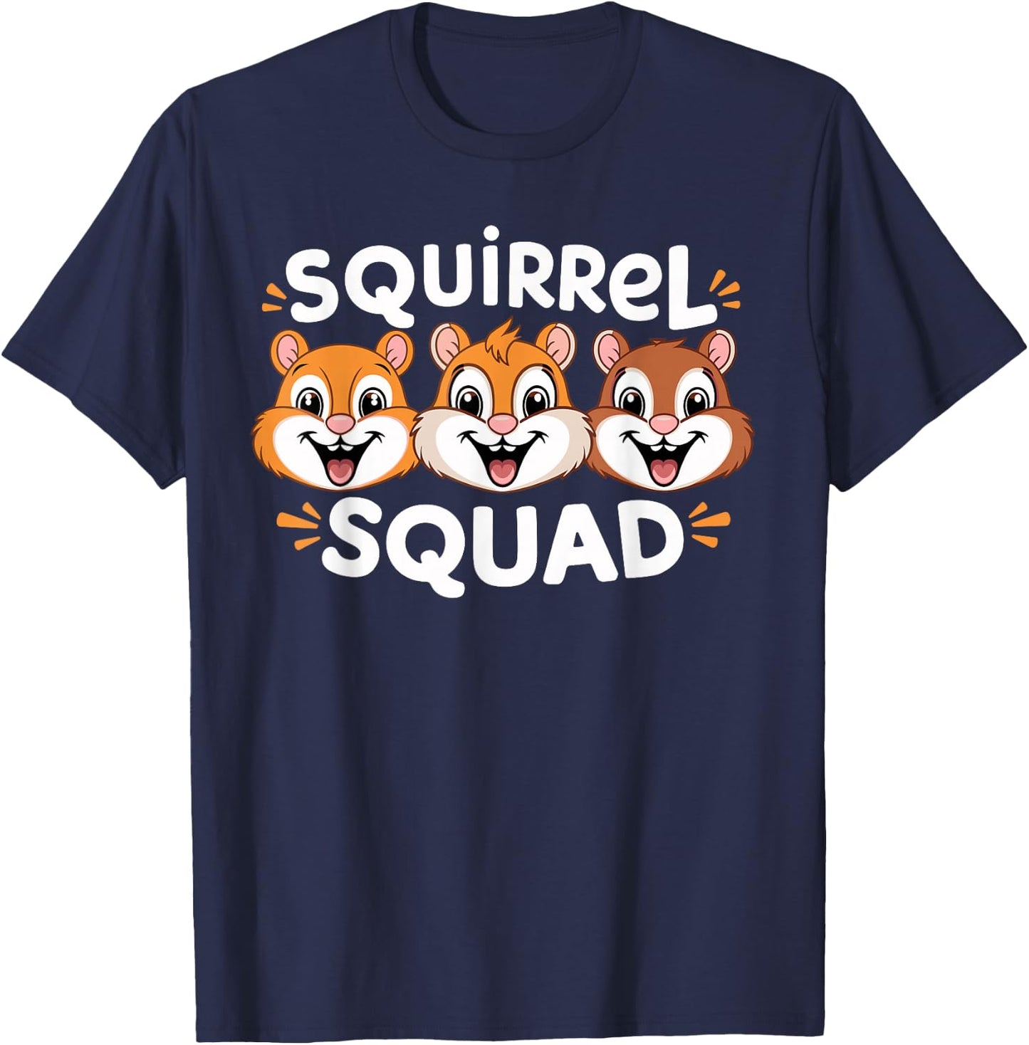 Squirrel Squad for Squirrel Lover Shirt Kids Squirrel T-Shirt - T-Shirt | Navy
