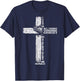 I Can Do All Things Through Christ Who Strengthens Me Cross T-Shirt - T-Shirt | Navy