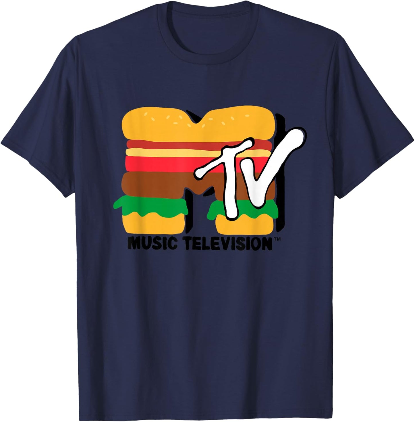 MTV - Burger TV T-Shirt - T-Shirt | Navy