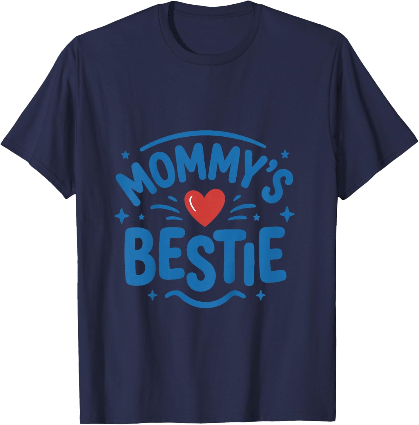 Kids Mothers Day Toddler Boys Shirt Mommys Bestie BFF Boys T-Shirt - T-Shirt | Navy