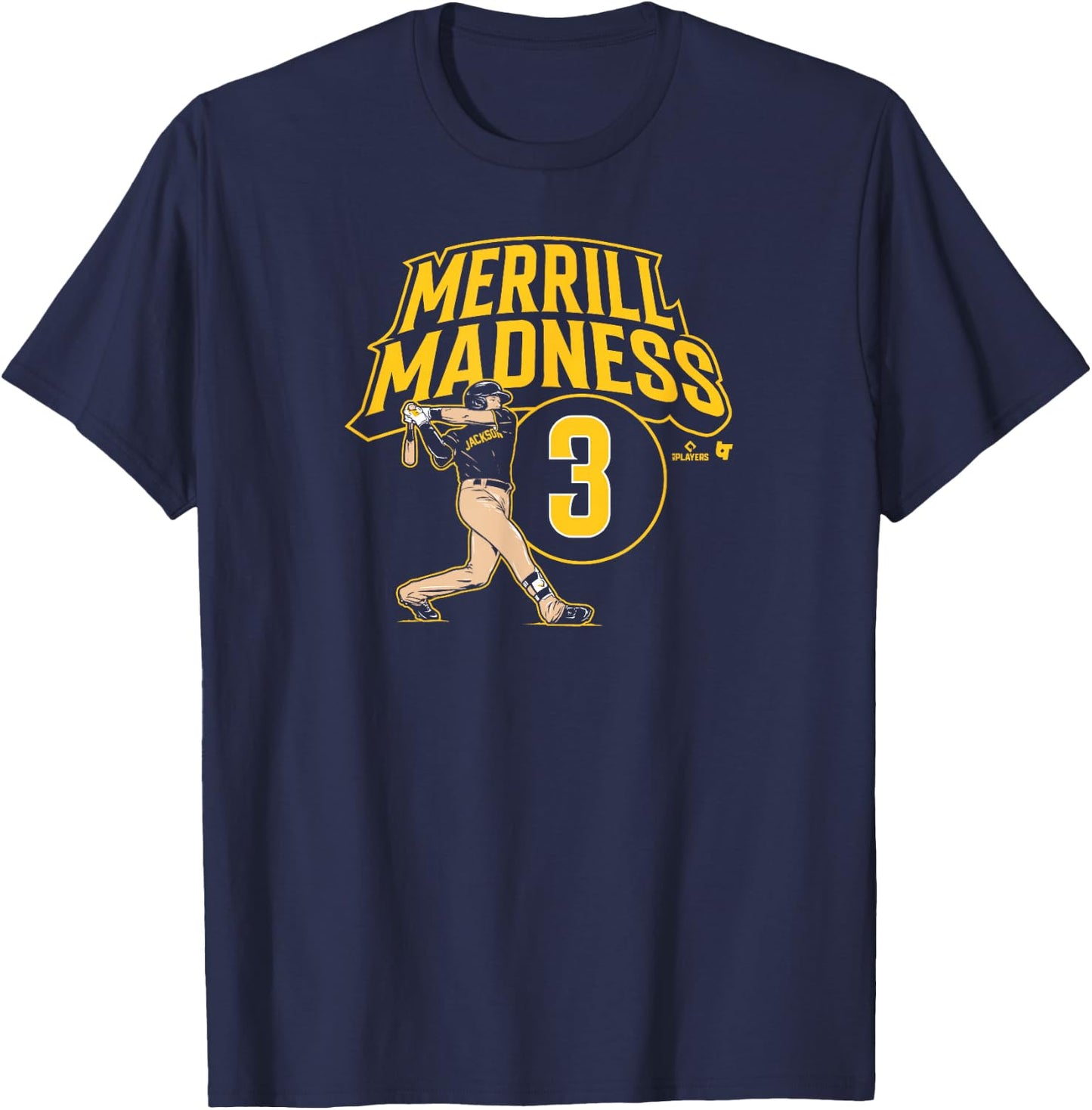 Jackson Merrill - Merrill Madness - San Diego Baseball T-Shirt - T-Shirt | Navy