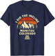 Manitou Colorado The Incline Hike I Did It Retro Sunset T-Shirt - T-Shirt | Navy