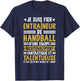 Funny Coach I Am Proud Handball Trainer T-Shirt - T-Shirt | Navy