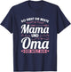 Die besten Mama und Oma der Welt Mama Oma T-Shirt - T-Shirt | Navy