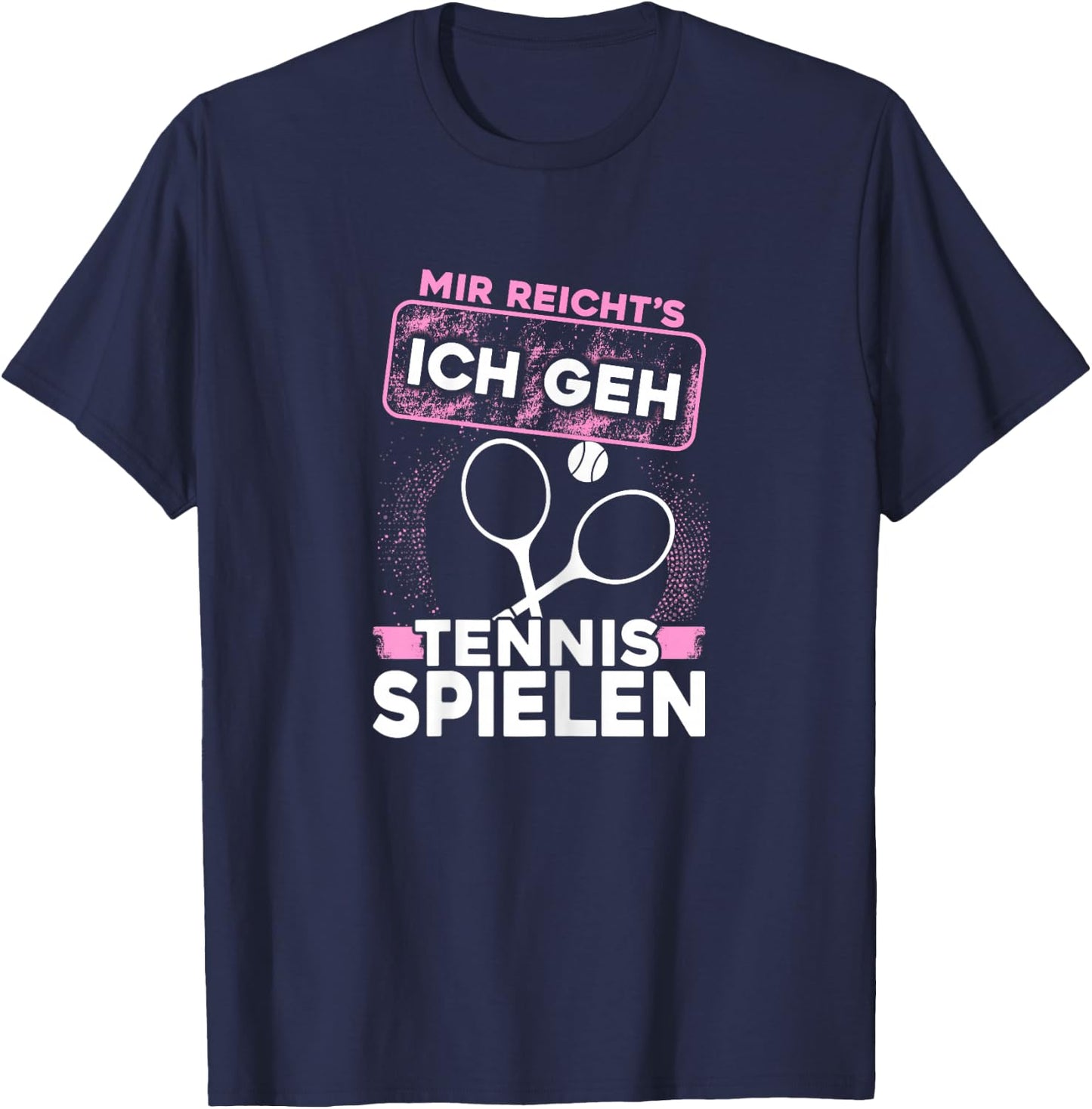 Women's Tennis Racket Tennis Ball Women Tennis Girls , black T-Shirt - T-Shirt | Navy