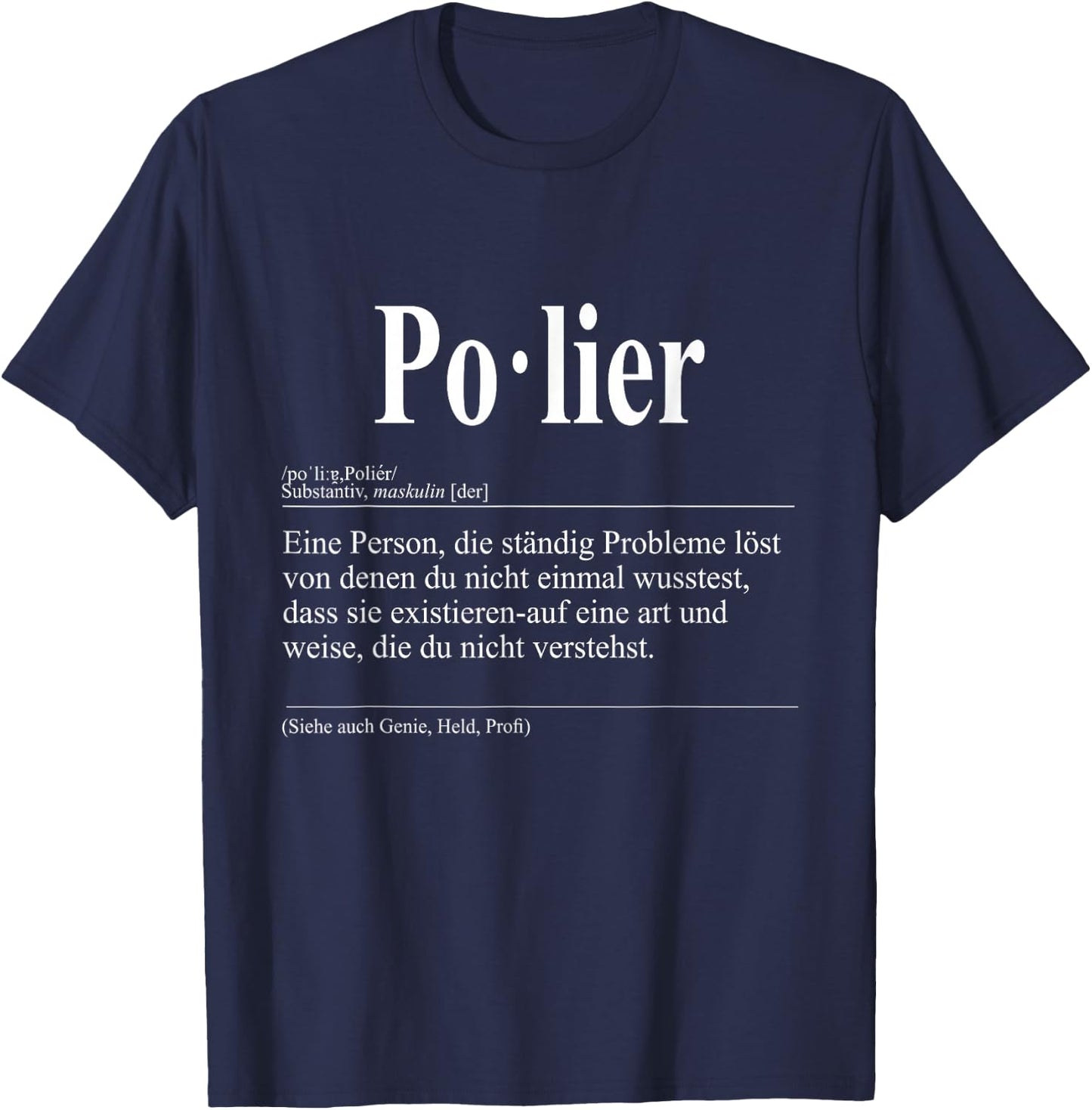 Funny professional definition polishing , black T-Shirt - T-Shirt | Navy