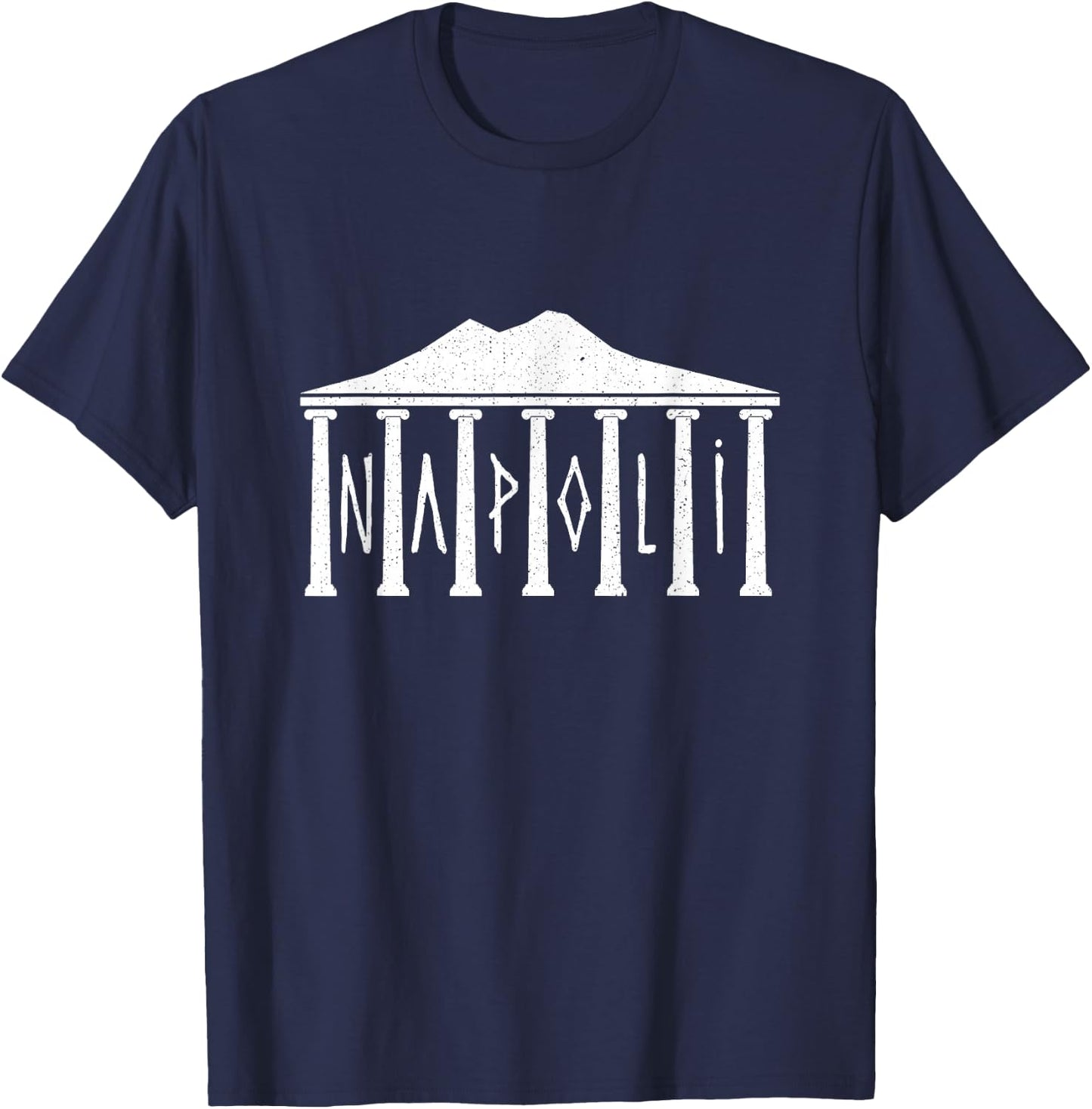 Ruins Of Pompeii Roman Architecture Napoli Italia Souvenir T-Shirt - T-Shirt | Navy