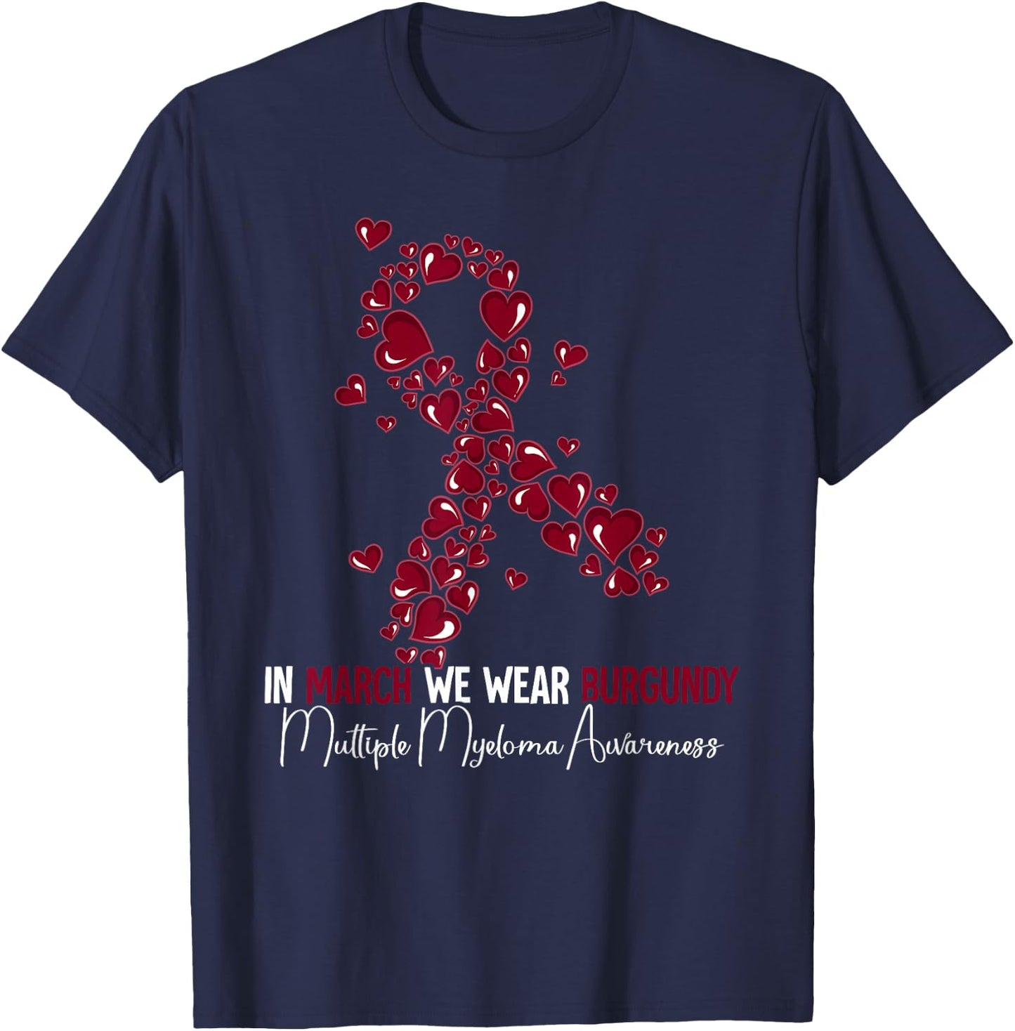 Multiple Myeloma Awareness T-Shirt - T-Shirt | Navy