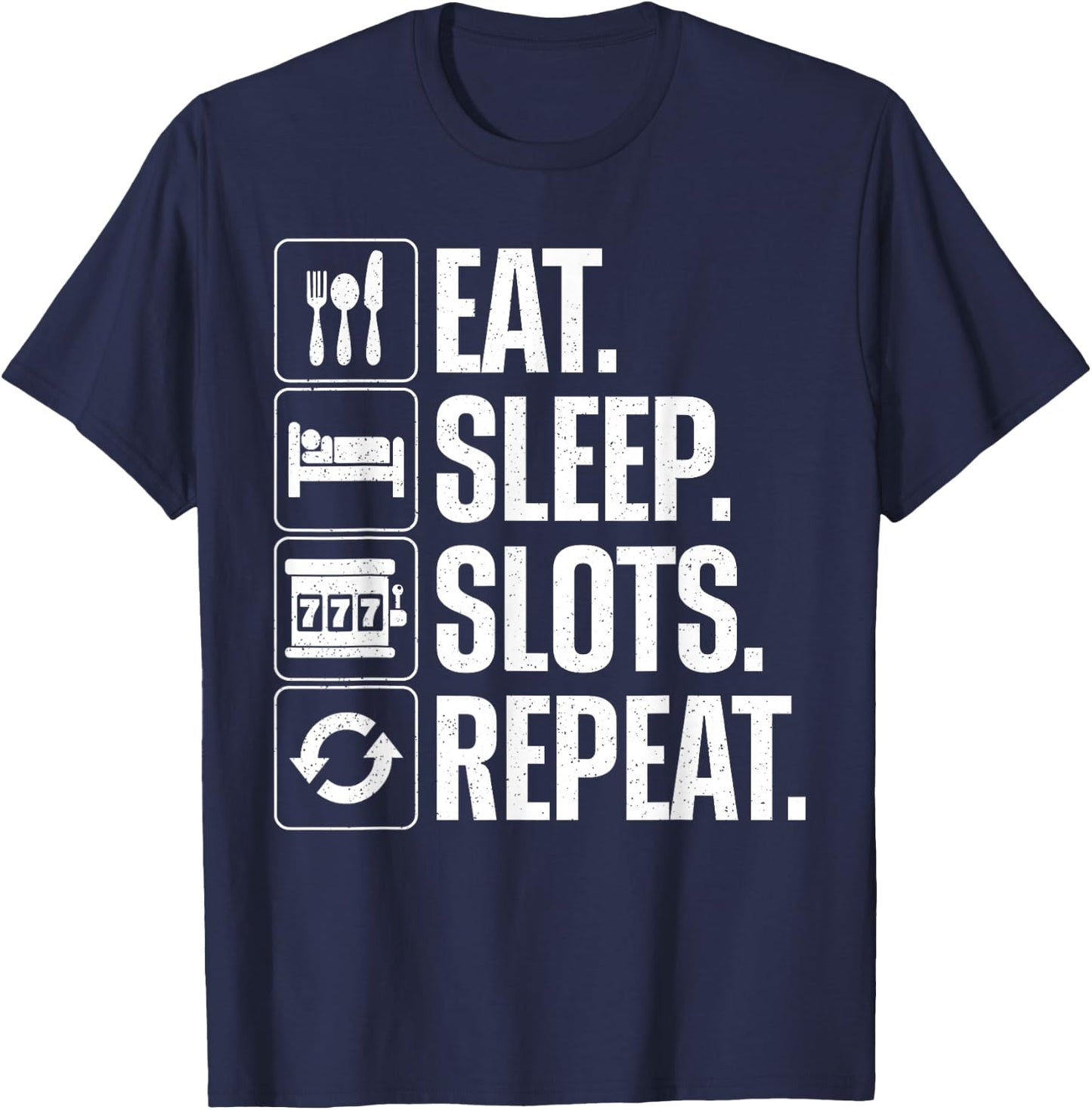 Slot Machine Art Women Gambling Casino Slot Machine T-Shirt - T-Shirt | Navy