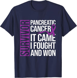 Survivor Cancer Survivor Pancreatic Cancer T-Shirt - T-Shirt | Navy
