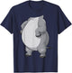 Hippo Shirt Adult Kids Men Women Hippopotamus Costume T-Shirt - T-Shirt | Navy
