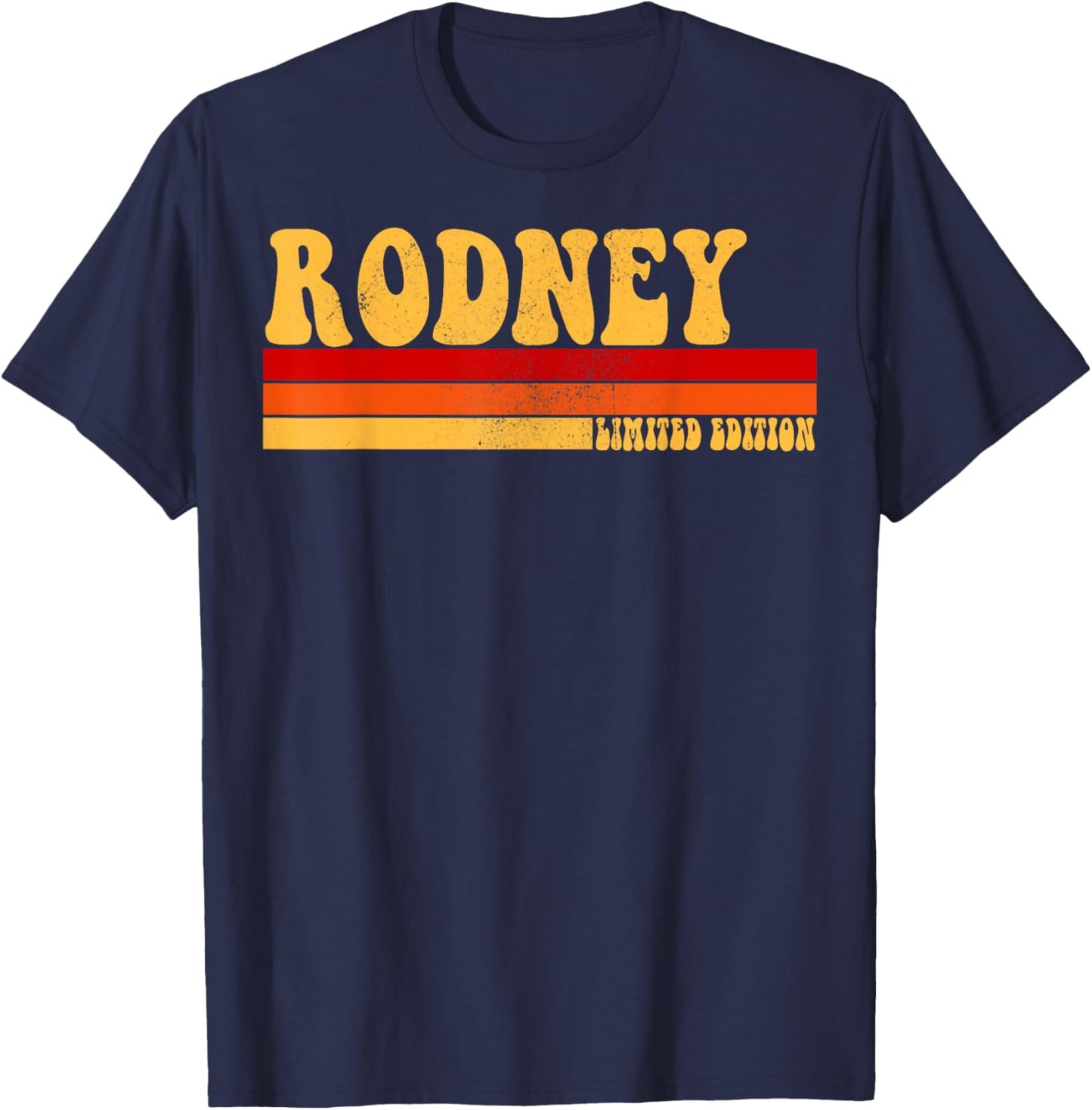 RODNEY Name Personalized Idea Men Retro Vintage RODNEY T-Shirt - T-Shirt | Navy