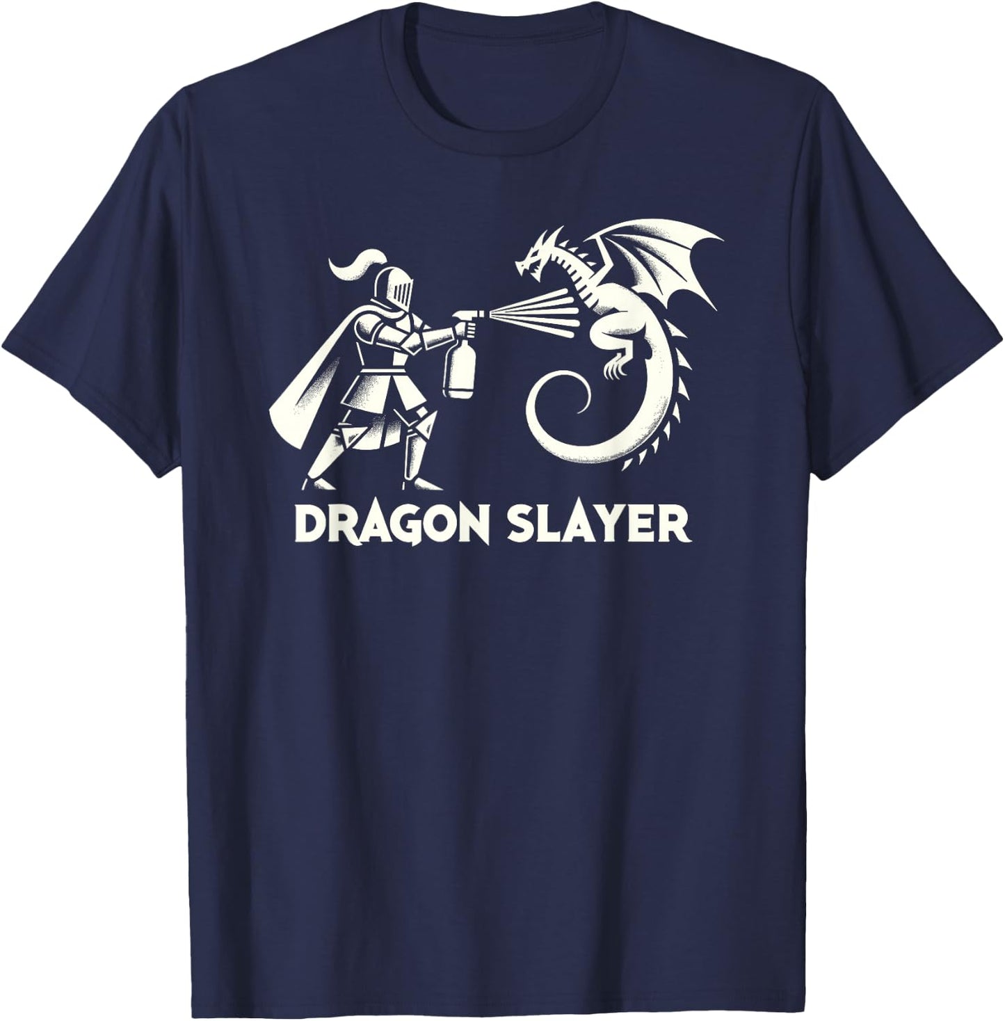 Dragon Slayer Knight Ren Faire LARP, Renaissance Festival T-Shirt - T-Shirt | Navy