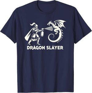 Dragon Slayer Knight Ren Faire LARP, Renaissance Festival T-Shirt - T-Shirt | Navy