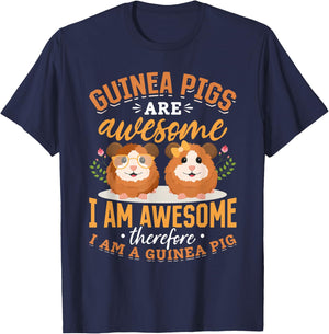 Guinea Pig Animals Pet - Guinea Pigs are Awesome T-Shirt - T-Shirt | Navy