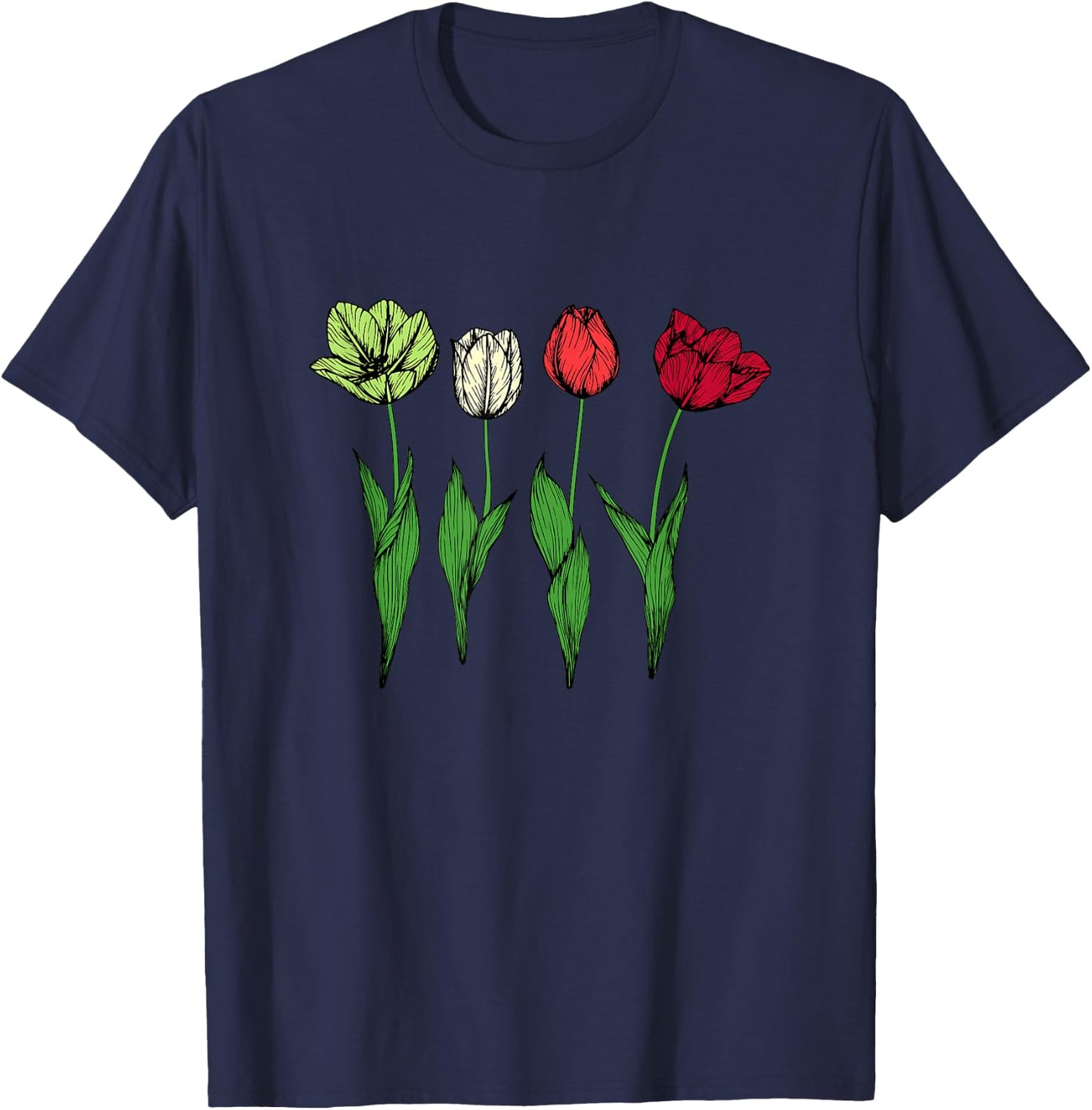 Tulpen Blumen Hobbygärtner Gärtner - Garten Tulpe T-Shirt - T-Shirt | Navy