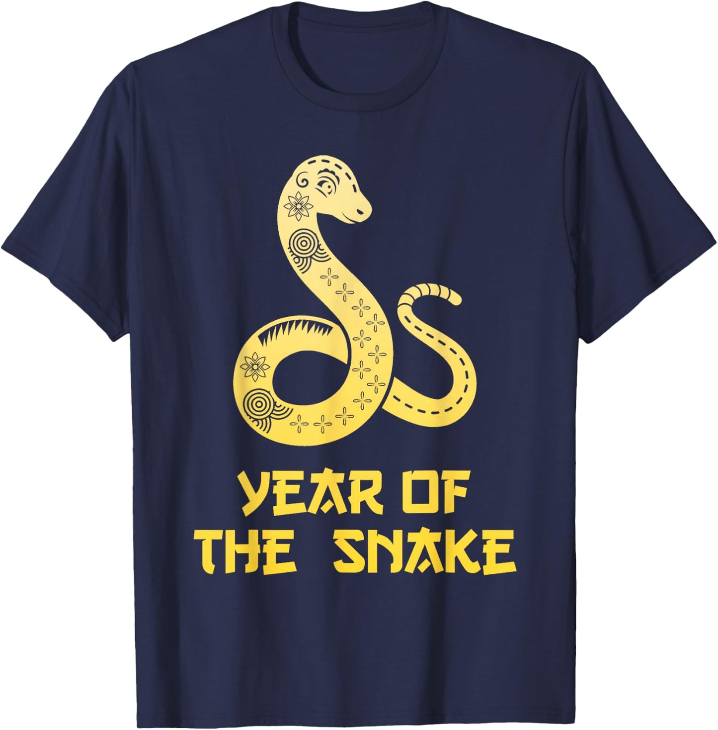 Chinese New Year 2025 Snake Red Chinese Year Women Men T-Shirt - T-Shirt | Navy