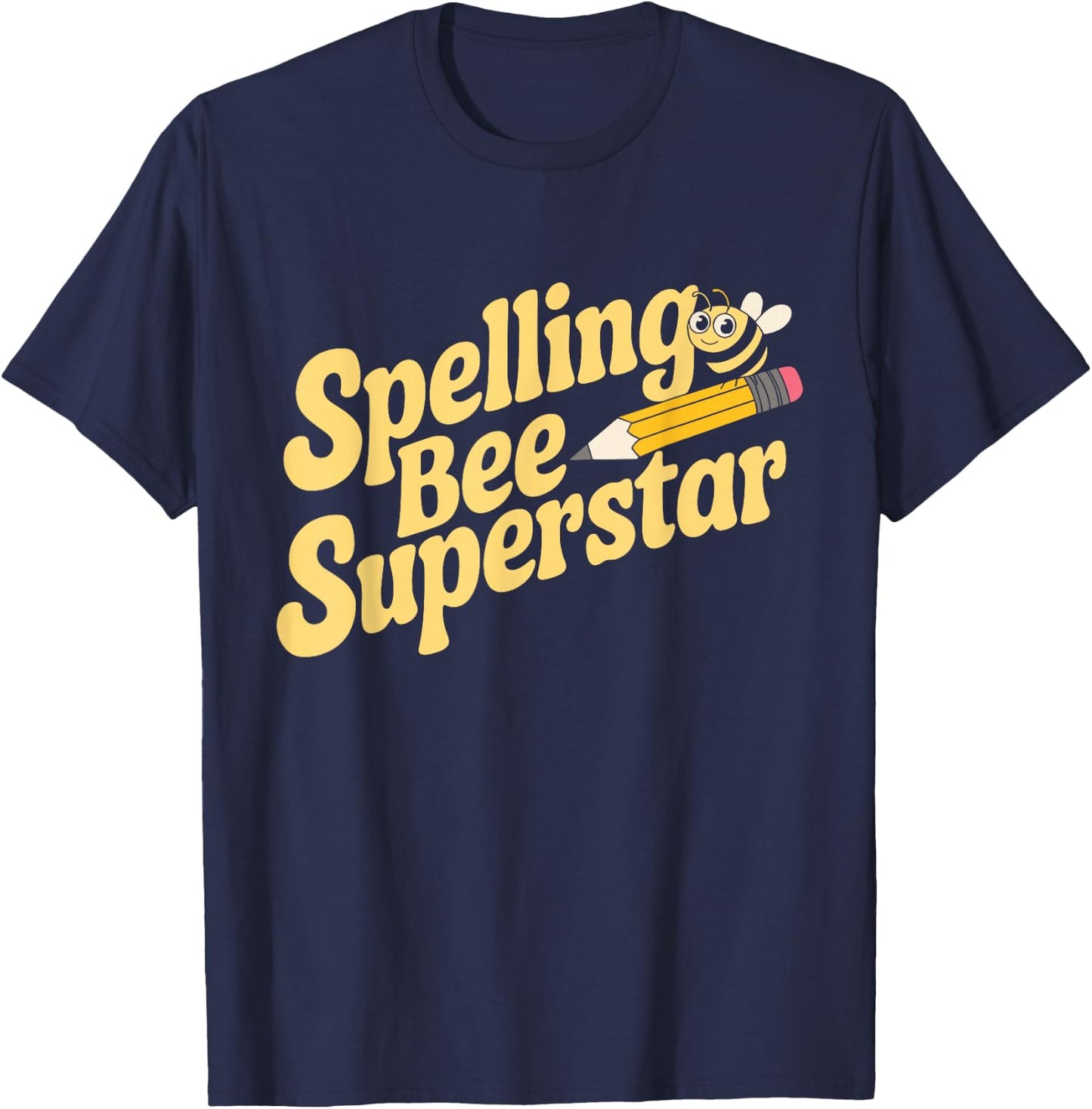 Spelling Bee Humour Spelling Champion Word Nerd Spelling T-Shirt - T-Shirt | Navy