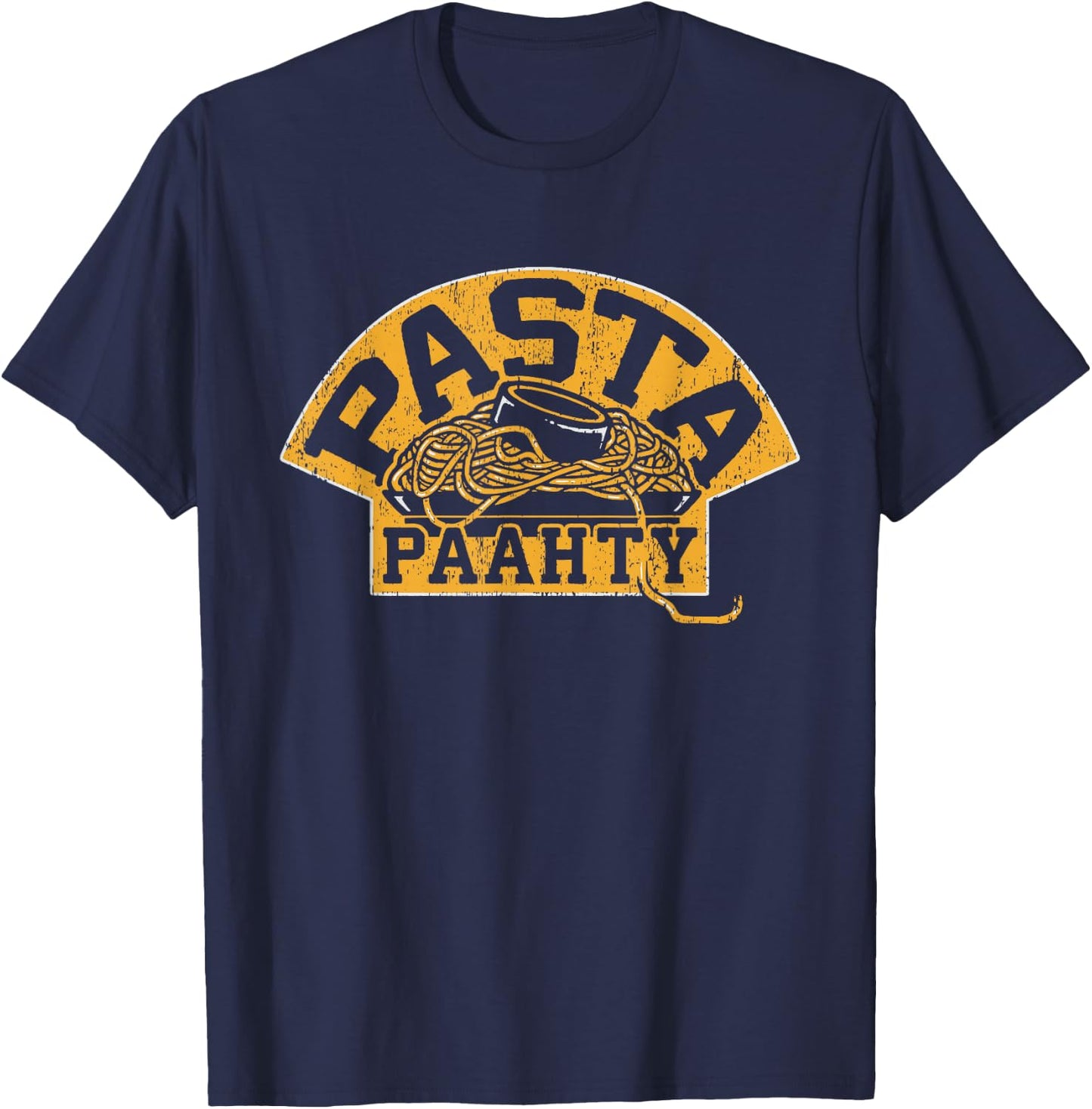 Boston Hockey Pasta Party | Pasta Paahty T-Shirt - T-Shirt | Navy