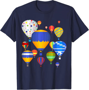 Funny Hot Air Balloon Festival Balloonist Fly Ballooning T-Shirt - T-Shirt | Navy