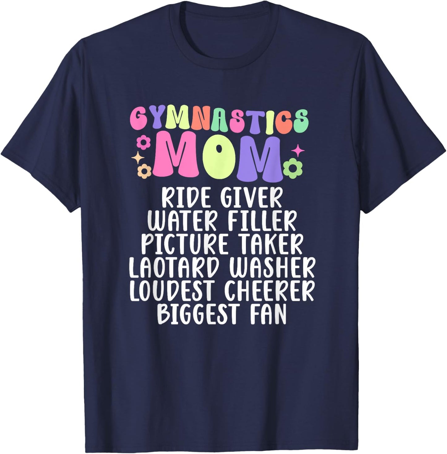 Gymnastics Mom Definition Mom Of A Gymnast Mother T-Shirt - T-Shirt | Navy