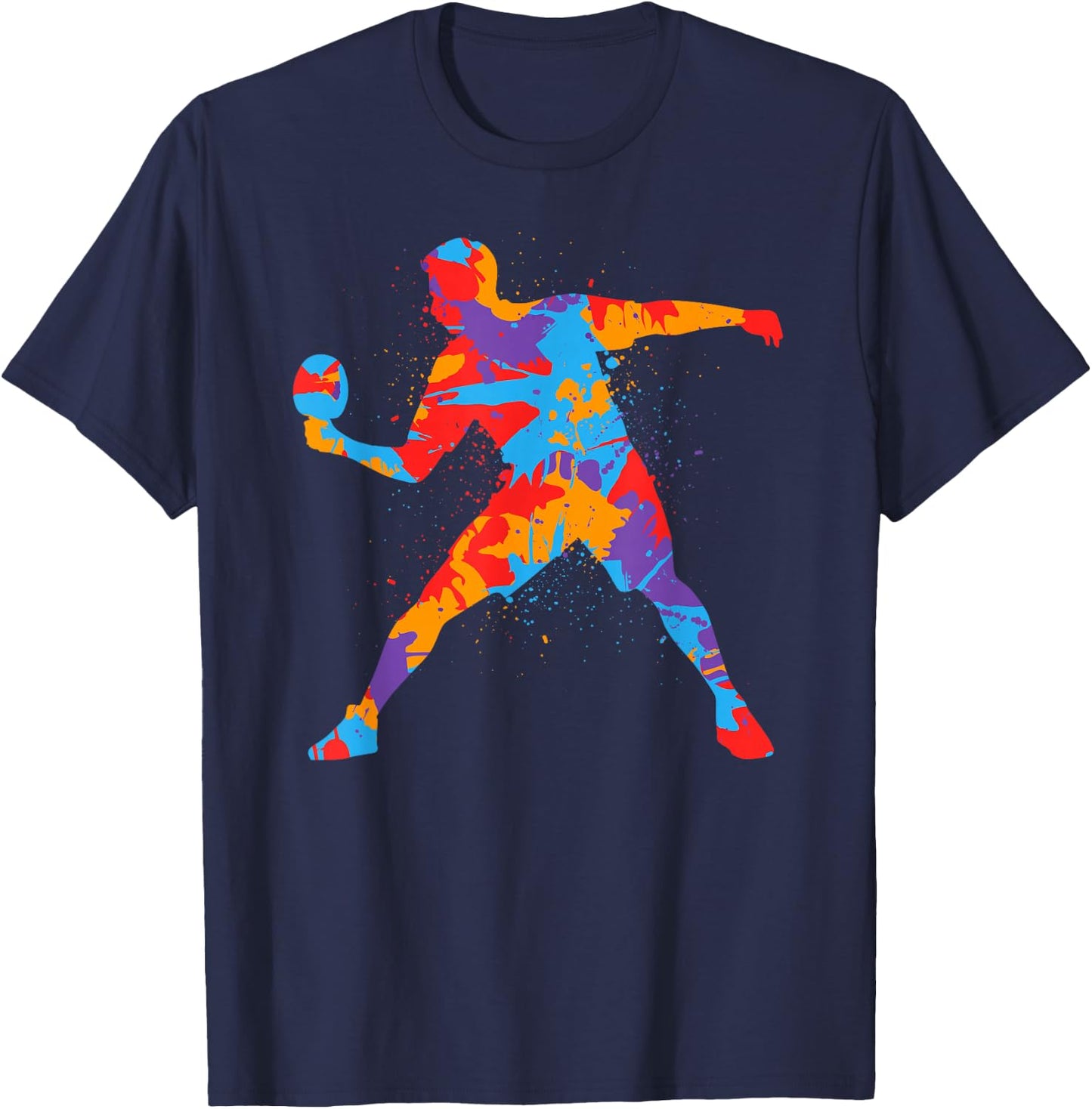 Table Tennis Player Colourful Children's Boys Table Tennis , black T-Shirt - T-Shirt | Navy