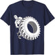 Man With Tyres For Strength Sports T-Shirt - T-Shirt | Navy