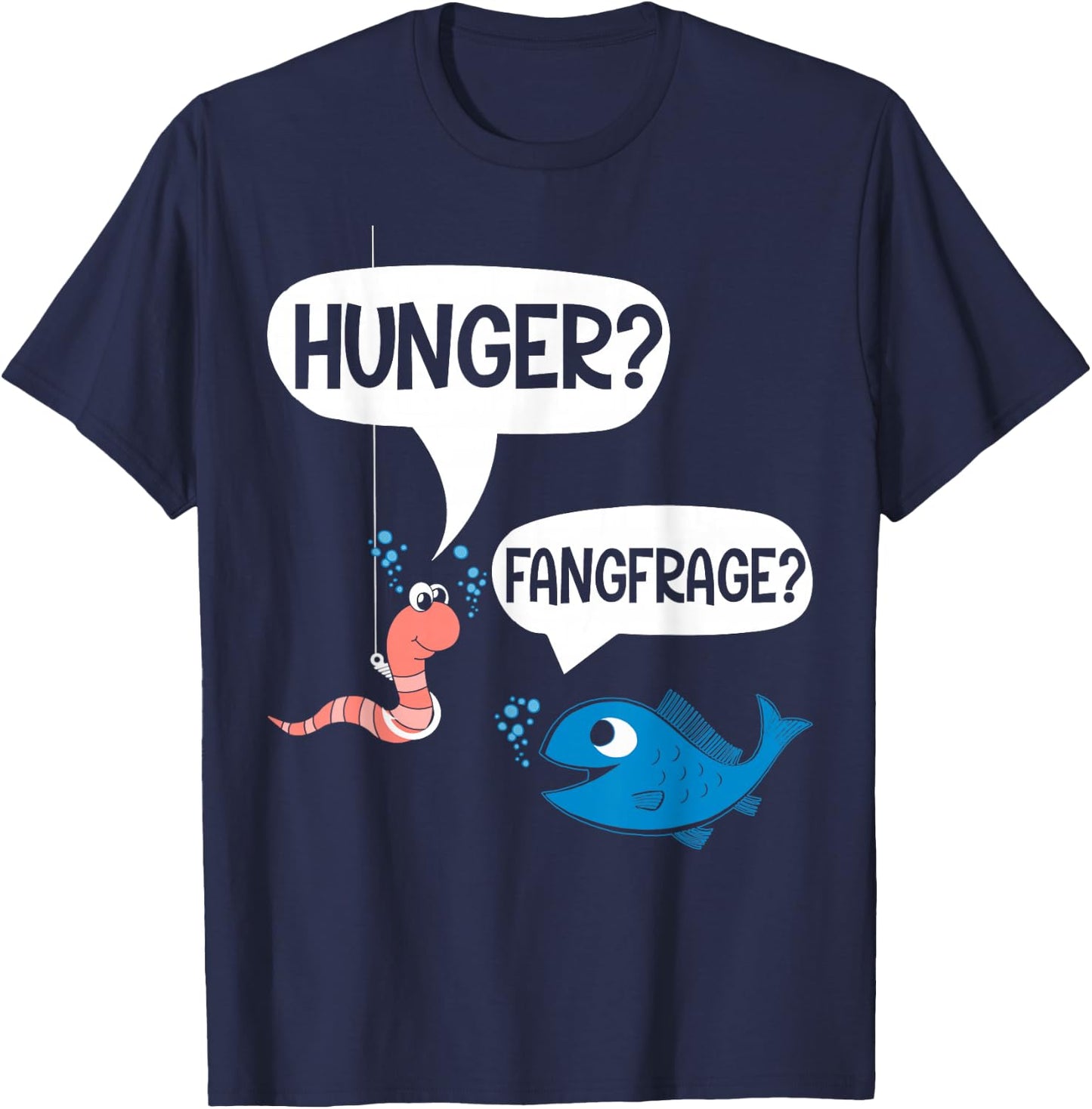 lustiger Spruch, Angler, lustig, coole Sprüche, lustig lustig angeln T-Shirt - T-Shirt | Navy