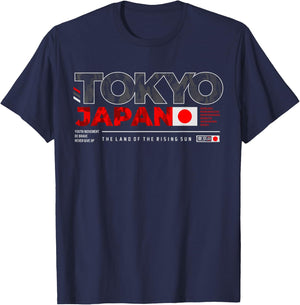 Tokyo Japan The Land Of The Rising Sun , black, s T-Shirt - T-Shirt | Navy
