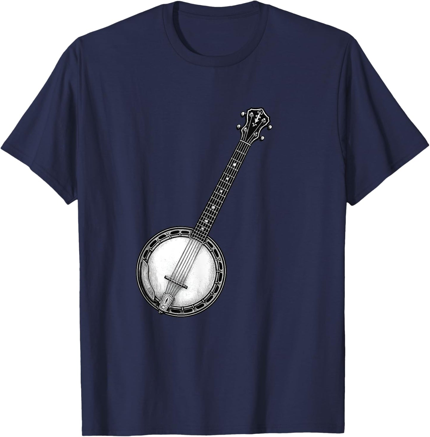 Banjo Shirt Motiv für Banjo Pieler T-Shirt - T-Shirt | Navy
