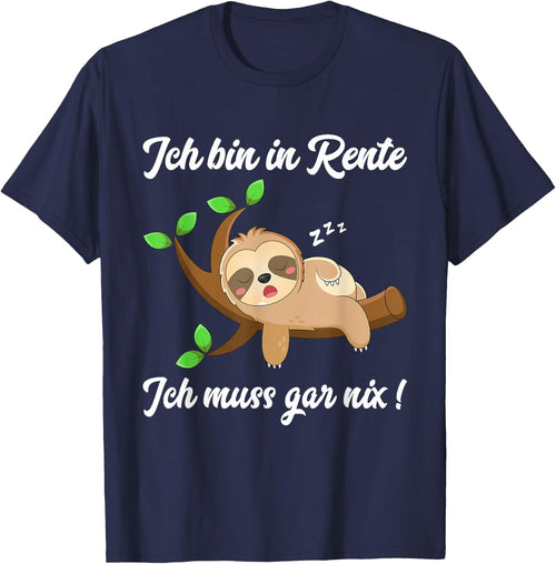 Retirement Pensioner Sloth , black
