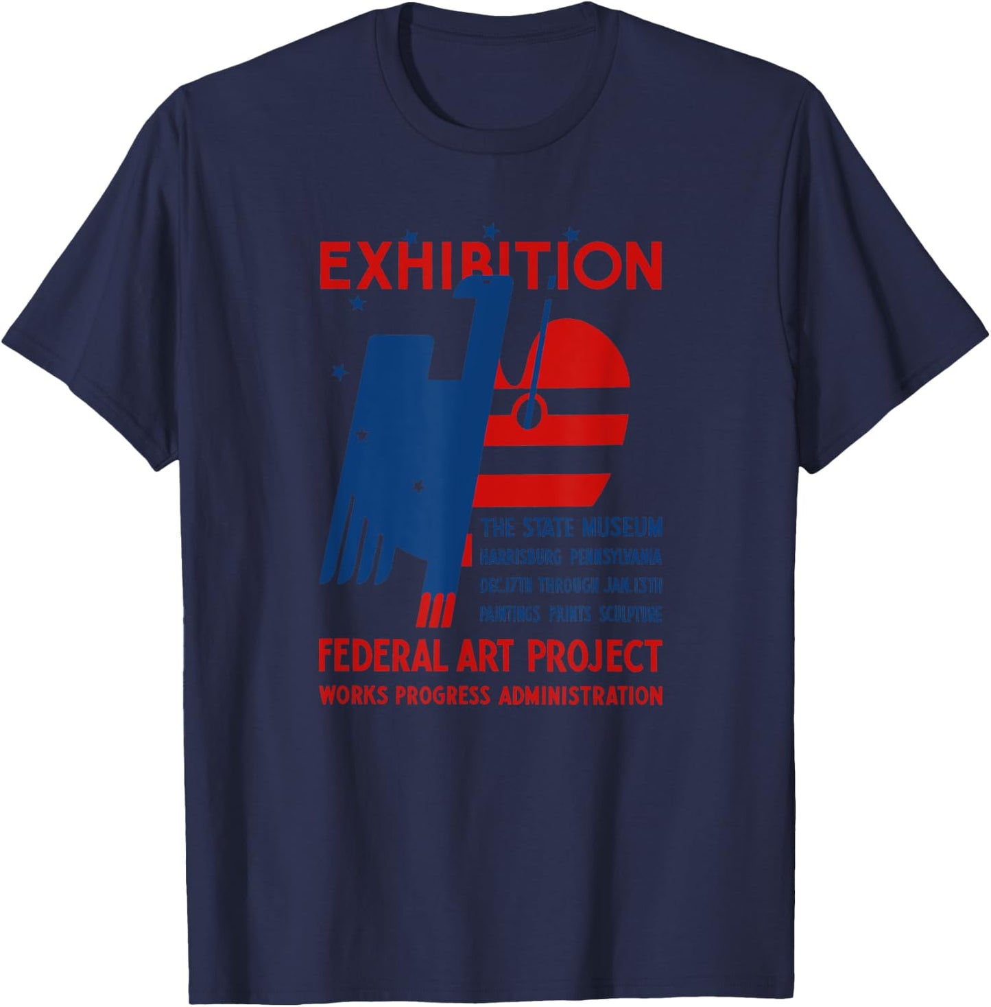 Federal Arts Project - Vintage WPA T-Shirt - T-Shirt | Navy