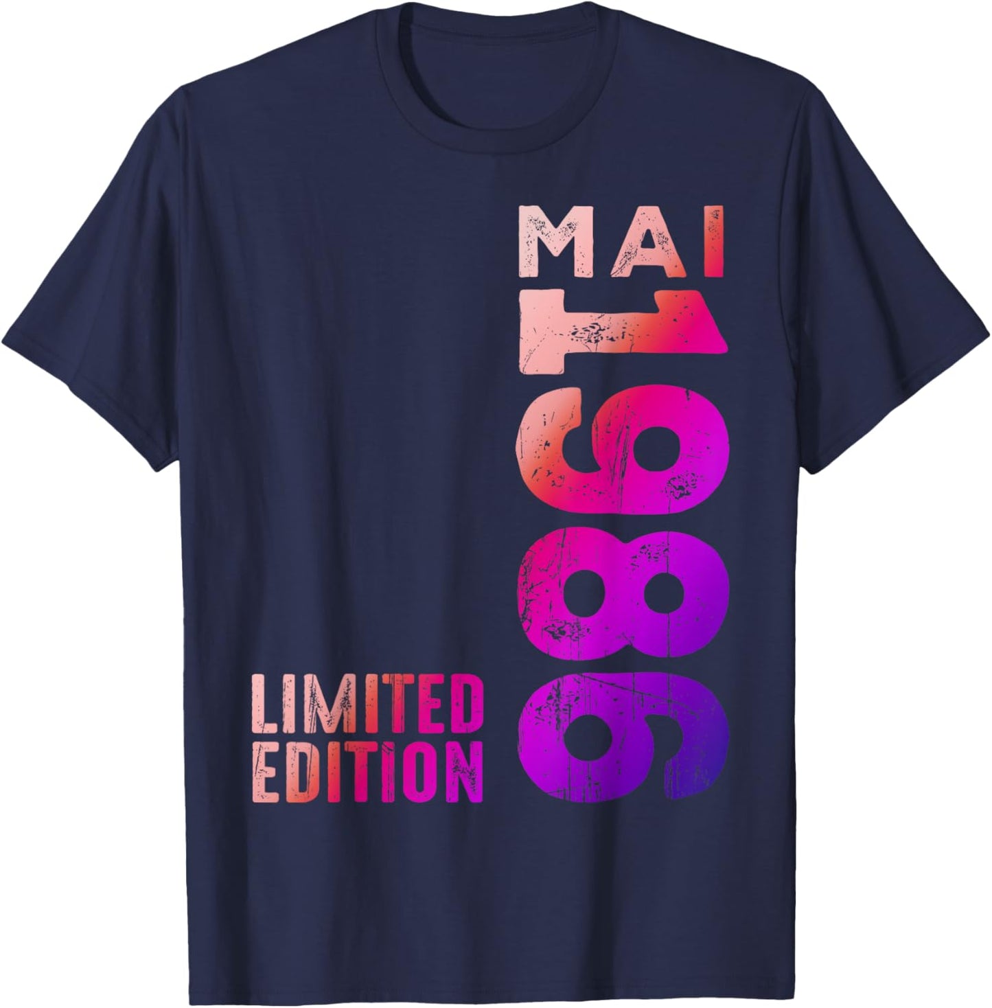 Mai 1986 Jahr Legendär Seit Mai 1986 Geburtstag Retro T-Shirt - T-Shirt | Navy