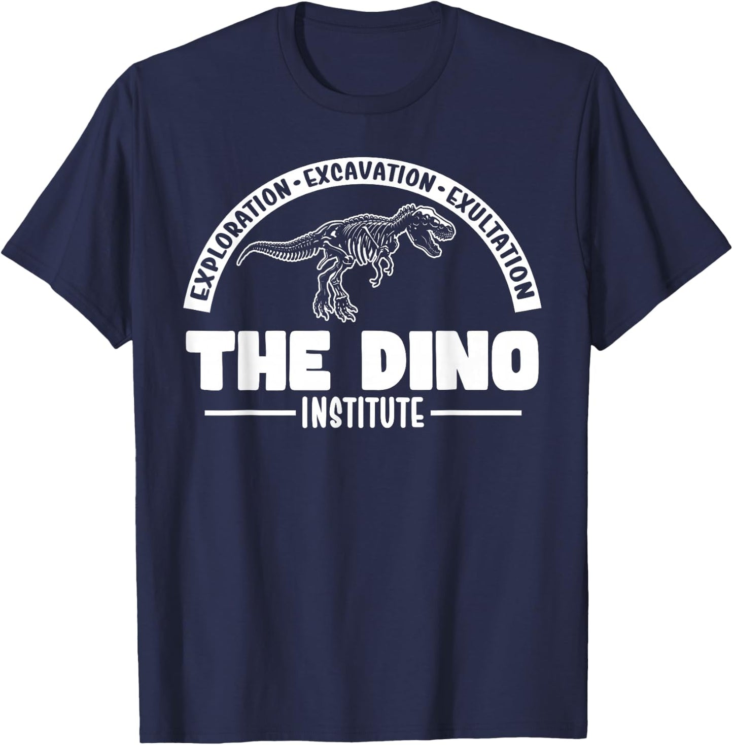 Hello There! Lets Go Get That Dino Research Dino Institute T-Shirt - T-Shirt | Navy