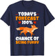 Furry Fandom Fursona Fursuit Fox 100% Chance Of Being Furry T-Shirt - T-Shirt | Navy