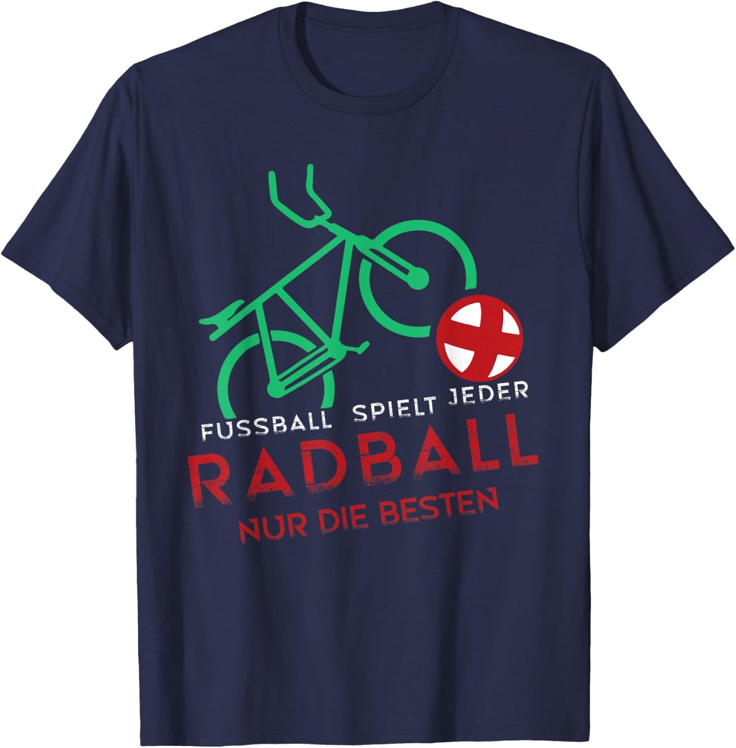 Radball Radballspieler Radballrad Radball Torwart T-Shirt - T-Shirt | Navy