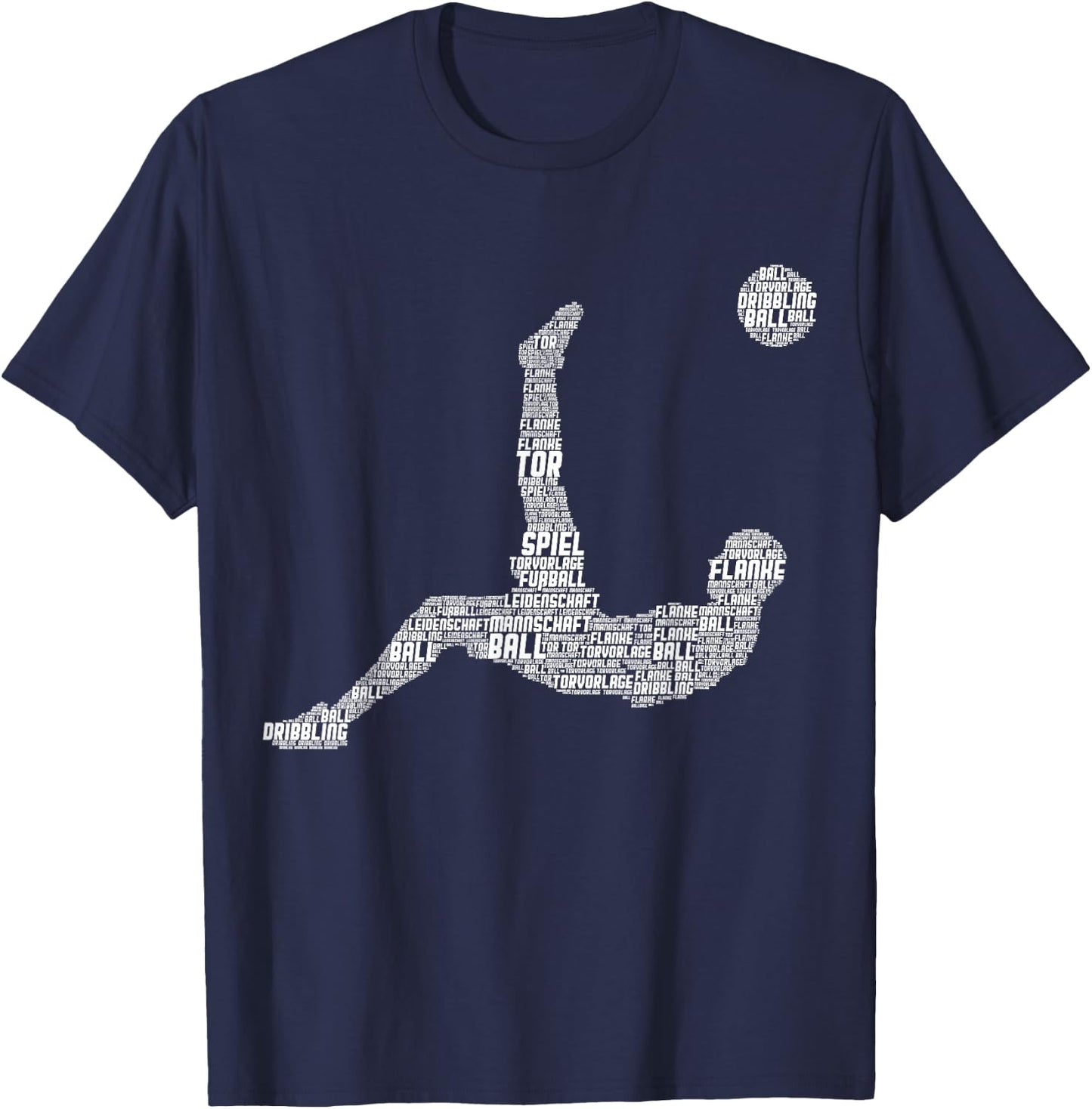 Fußball Fußballer Kinder Jungen T-Shirt - T-Shirt | Navy