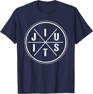 Jiu Jitsu Cool Combat Gracie BJJ MMA Brazilian Fighter Gift T-Shirt - T-Shirt | Navy