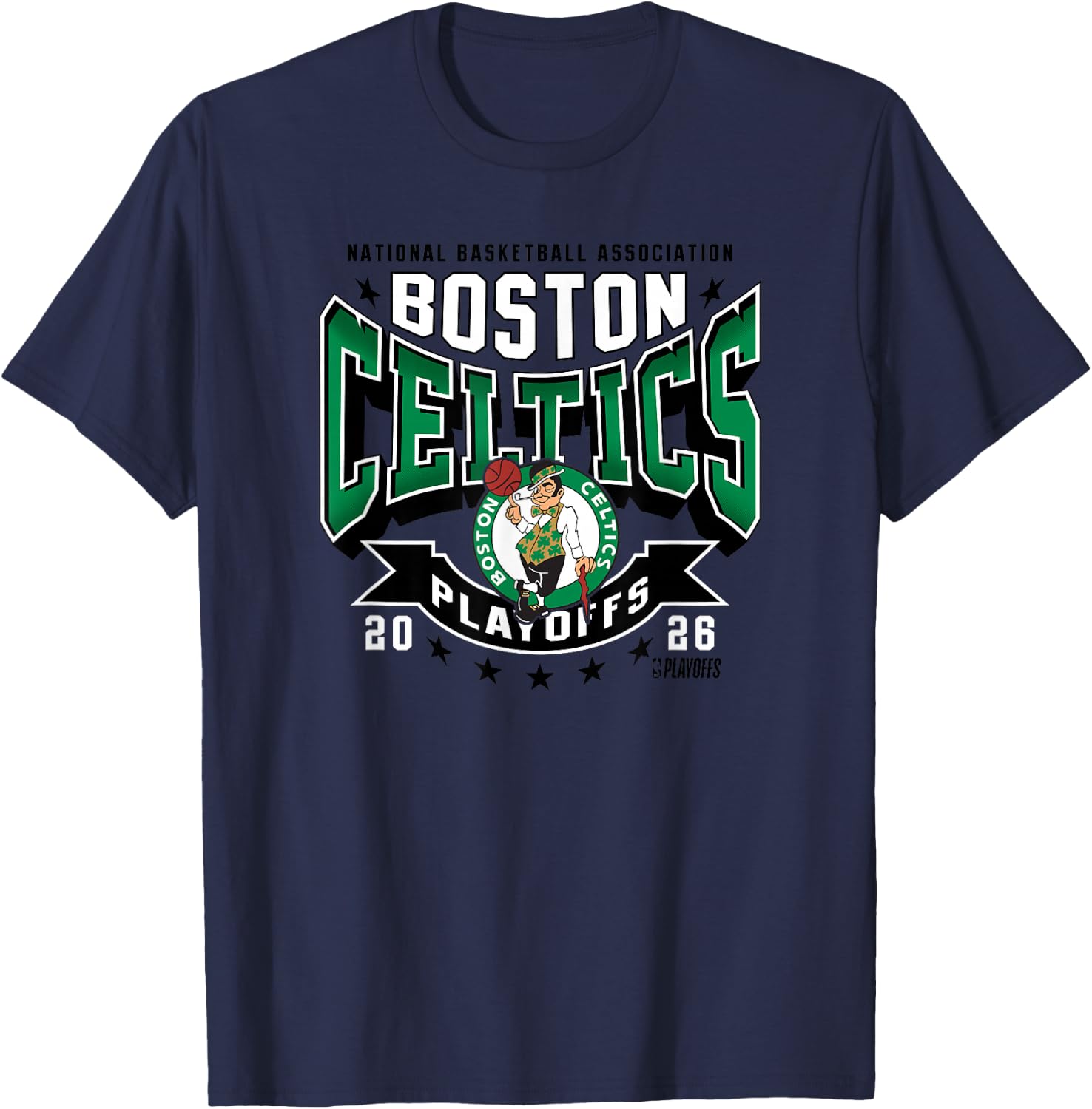 NBA Official 2026 Playoffs Boston Celtics Next T-Shirt - T-Shirt | Navy