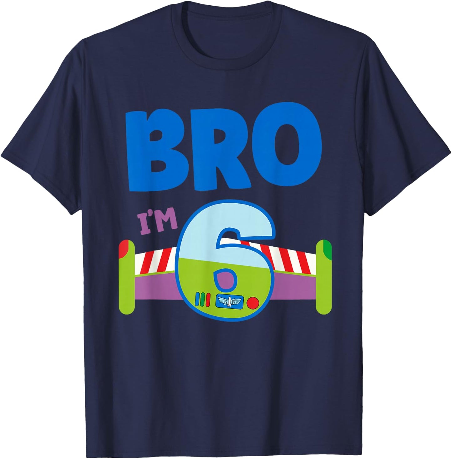 6th Birthday Boy Toy Lover Bro I'm 6 Year Old Story Party T-Shirt - T-Shirt | Navy