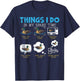 Things I Do In My Spare Time Ducks Duckling Duck Lover Bird T-Shirt - T-Shirt | Navy